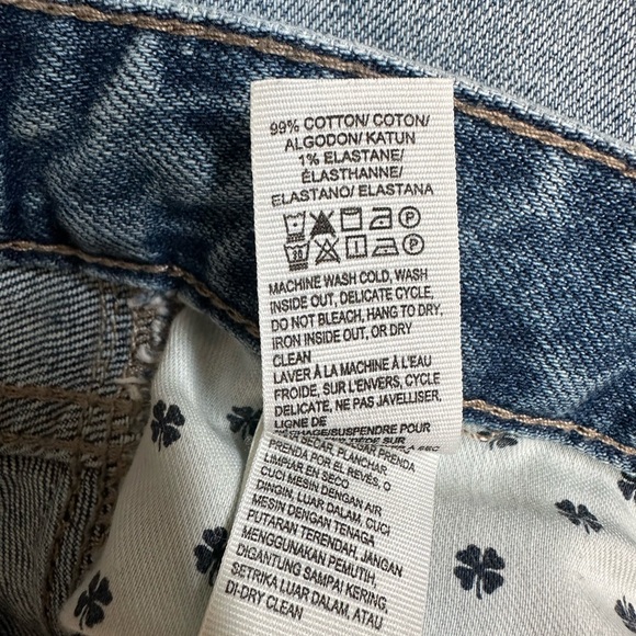 Lucky Brand Frayed Hem Denim Skirt - Picture 6 of 11